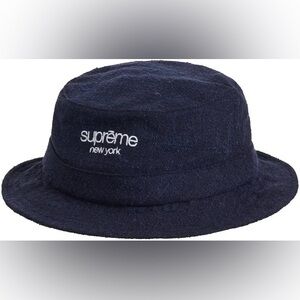 Authentic Supreme Classic Logo Terry Crusher  Hat with White Logo